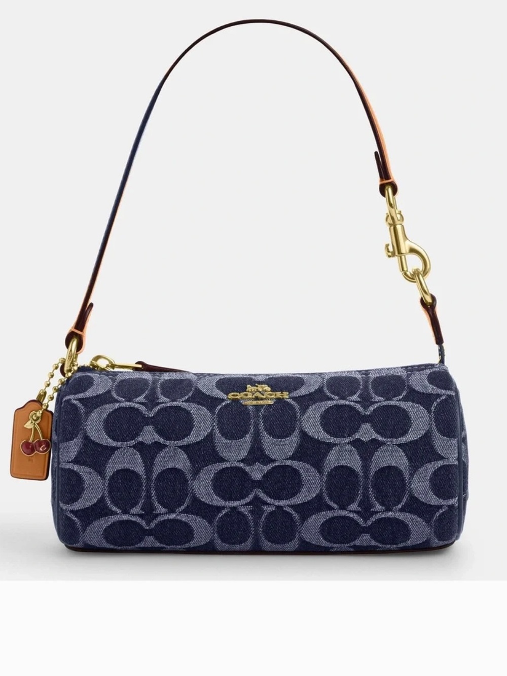 Coach nolita barrel bag in signature denim